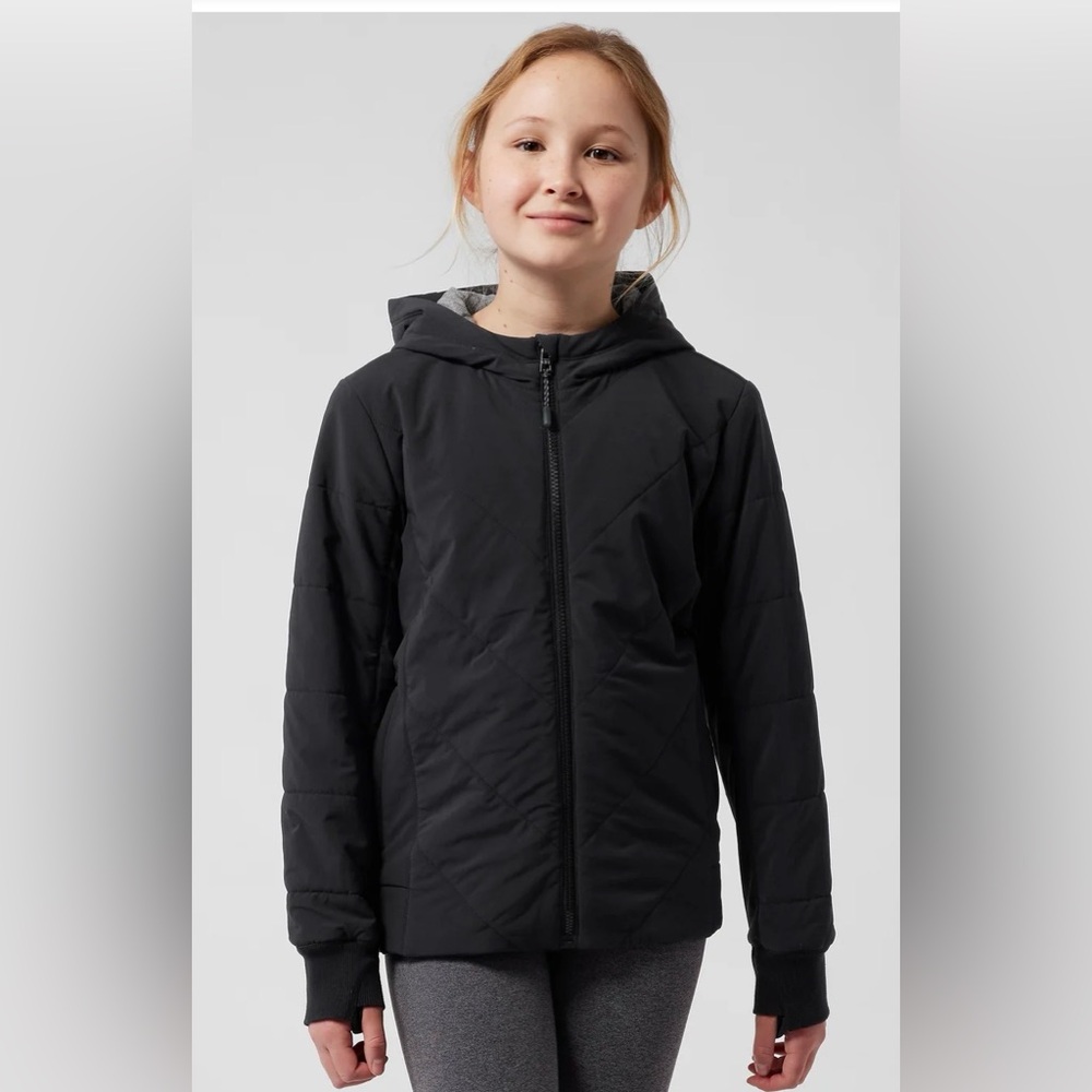 ATHLETA GIRL Jump to it Jacket Black Girls Size Large(12)